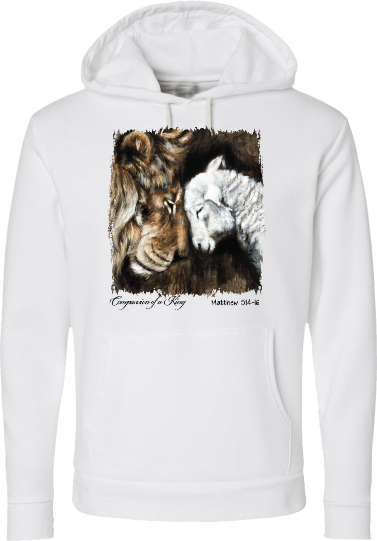 Compassion of a King, Unisex Hooded Sweatshirt - COLORS DISCONTINUED