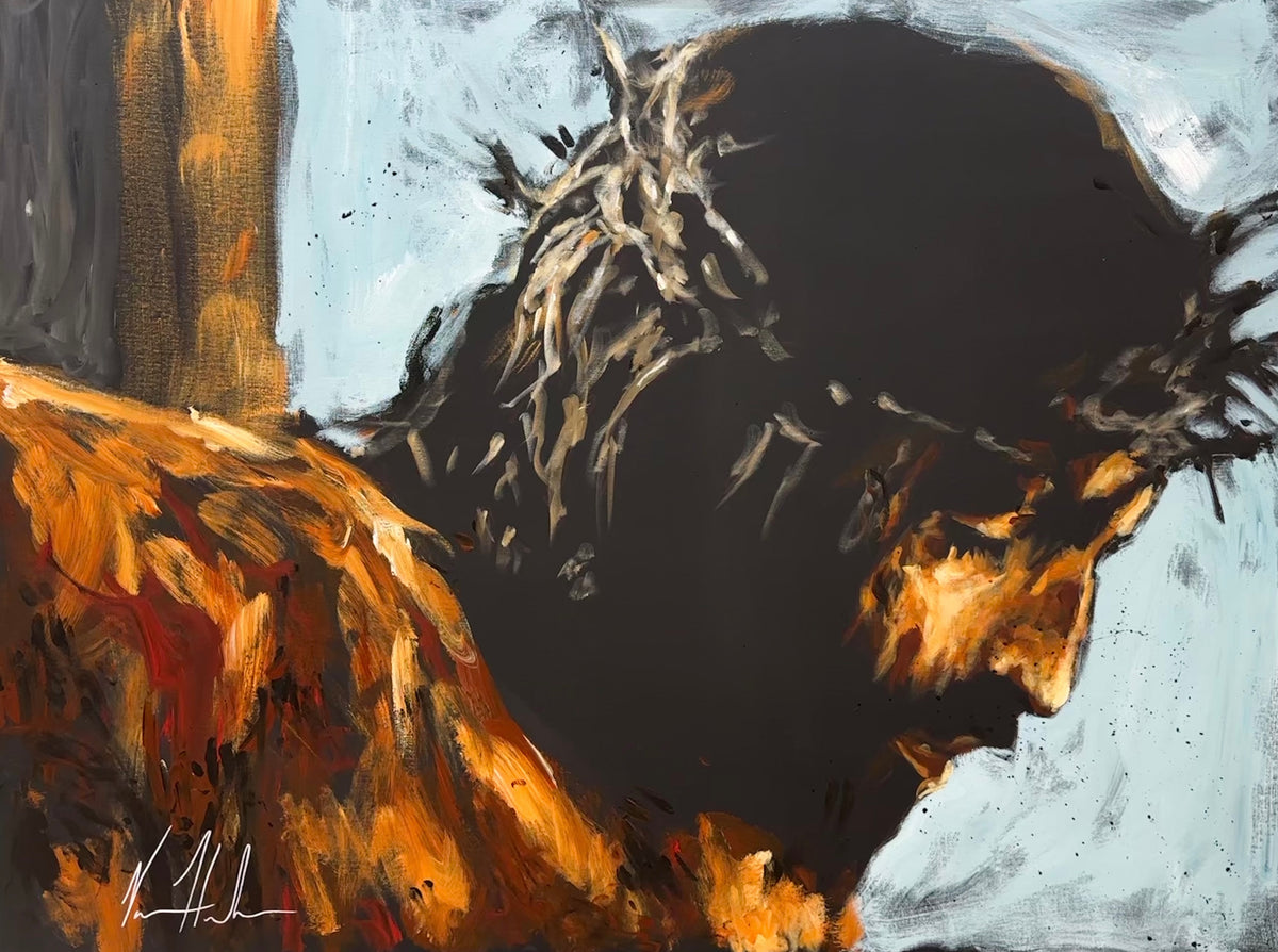 By His Wounds We Are Healed - 36”x48” Original Acrylic Painting
