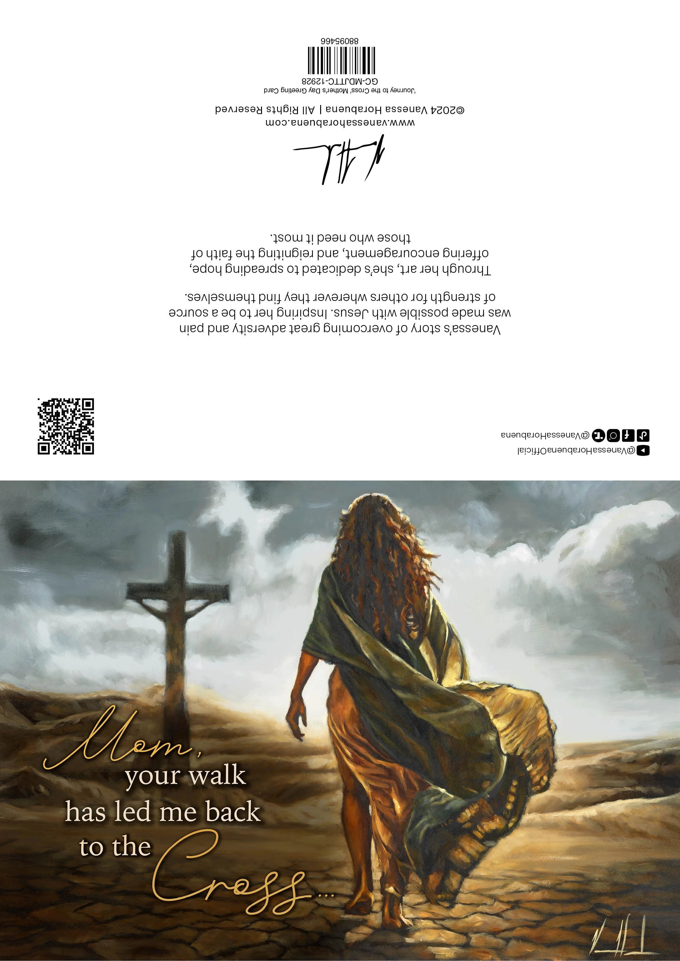 'Journey to the Cross' Mother's Day Greeting Card 2026 Vanessa Horabuena