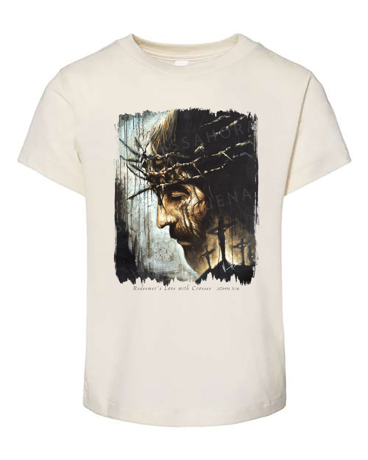 Redeemer's Love with Crosses - Toddler T-Shirt (Short Sleeve)