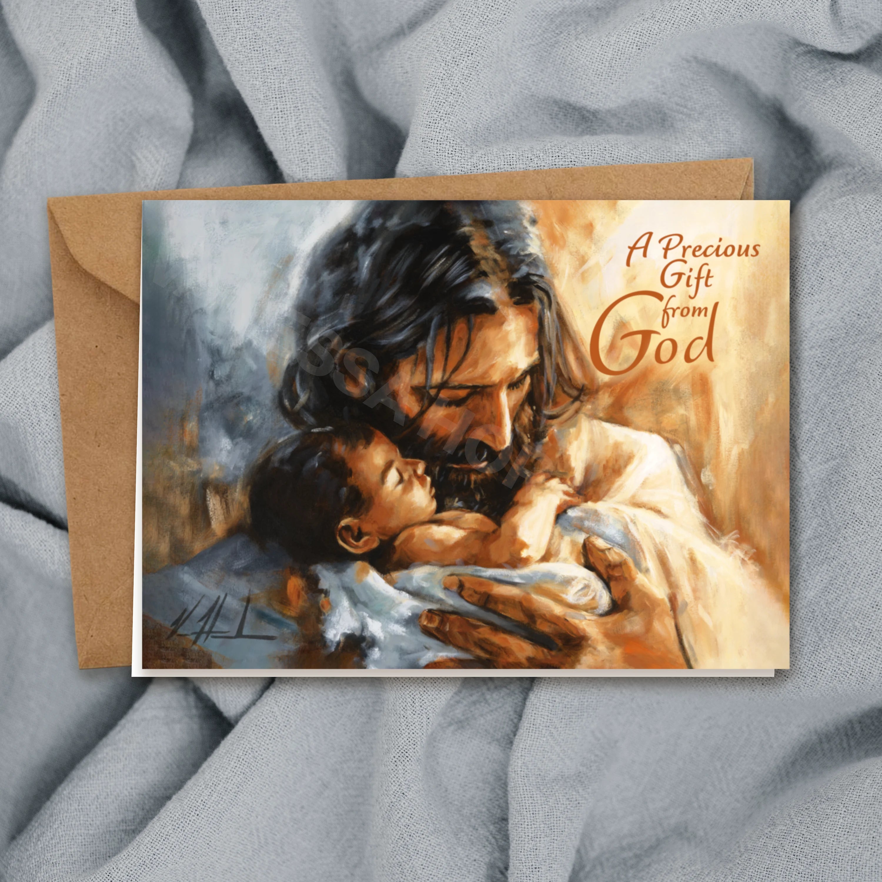 'In The Arms of Love' Greeting Card