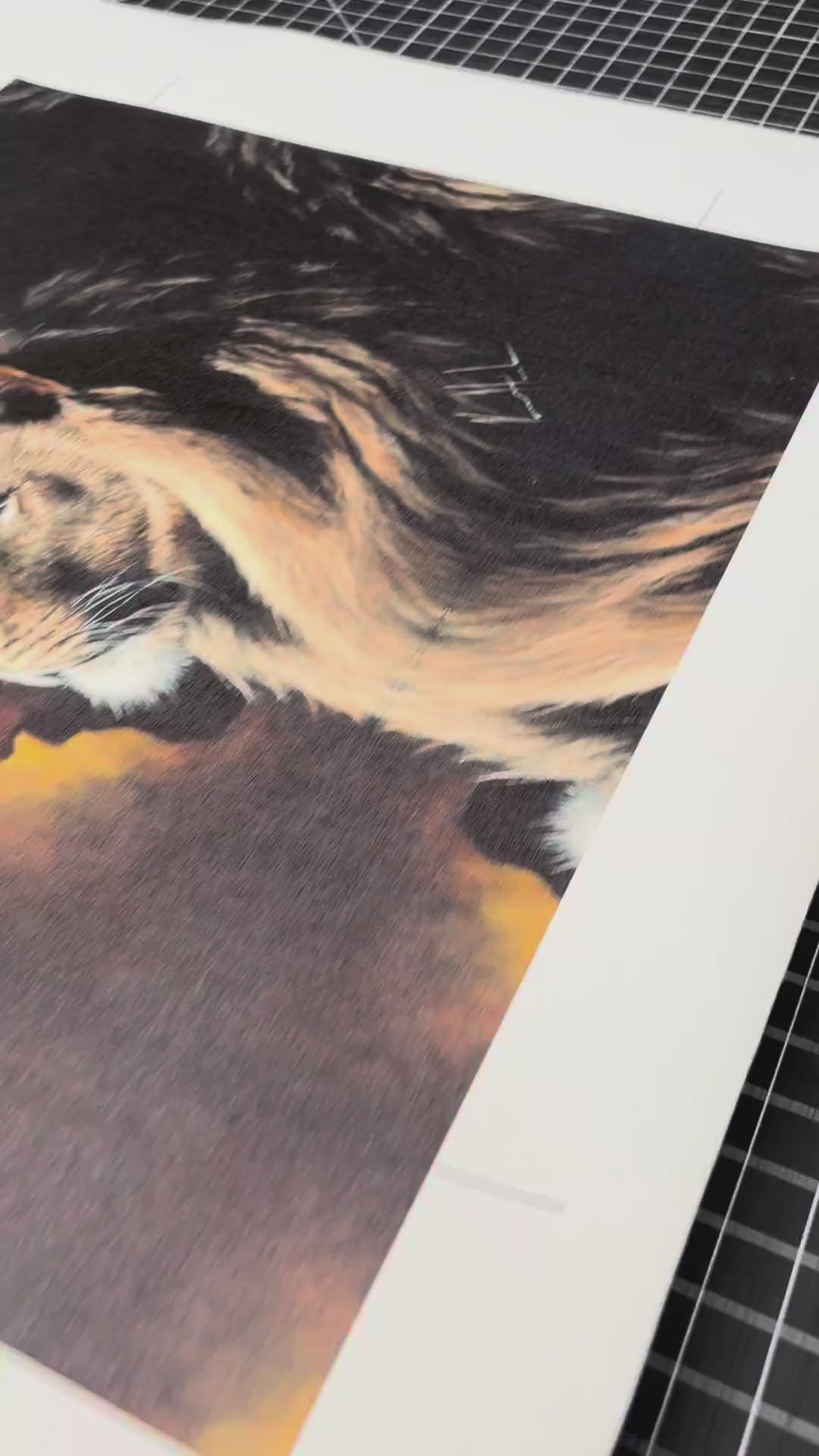 D#. 28 - The Lion of Judah - 8"x10" Canvas Print Vanessa Horabuena
