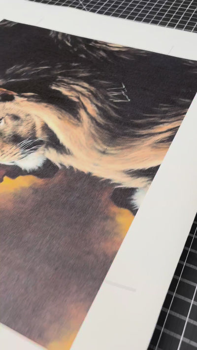 D#. 28 - The Lion of Judah - 8"x10" Canvas Print Vanessa Horabuena