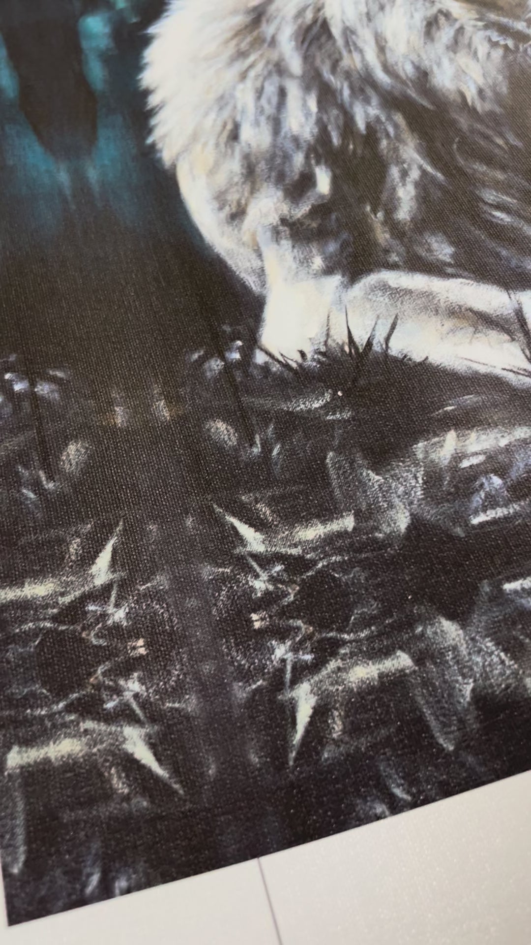 D#. 18 - Intimacy With God - Blue Background- 16"x20" Canvas Print Vanessa Horabuena