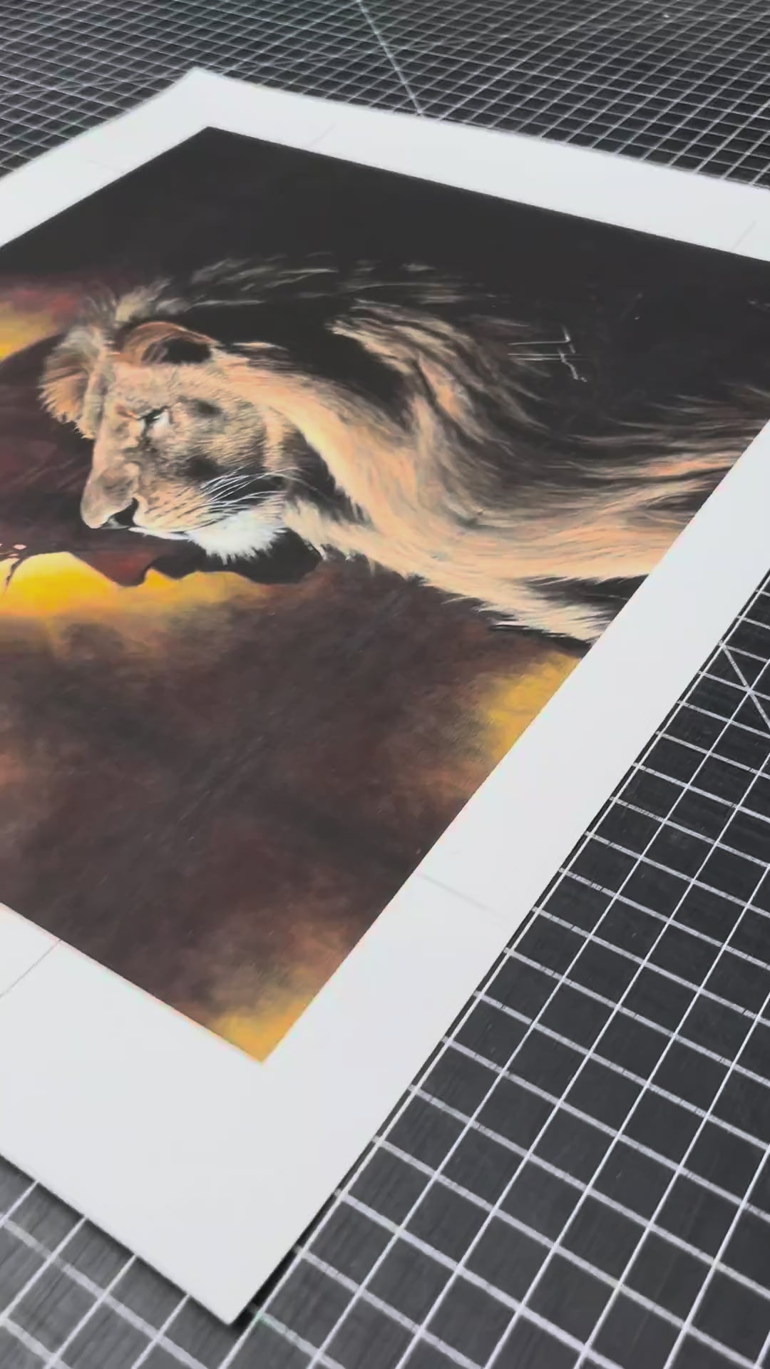 D#. 20 - The Lion of Judah - 8"x10" Canvas Print Vanessa Horabuena
