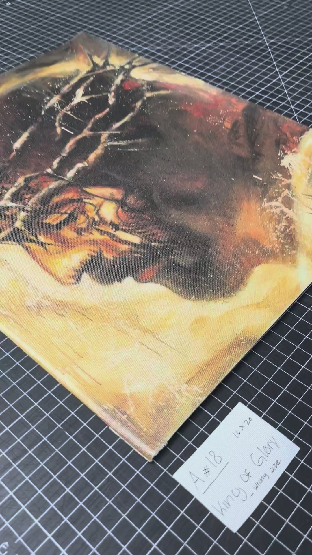 A#. 18 - King of Glory - 16"x20" Canvas Print Vanessa Horabuena