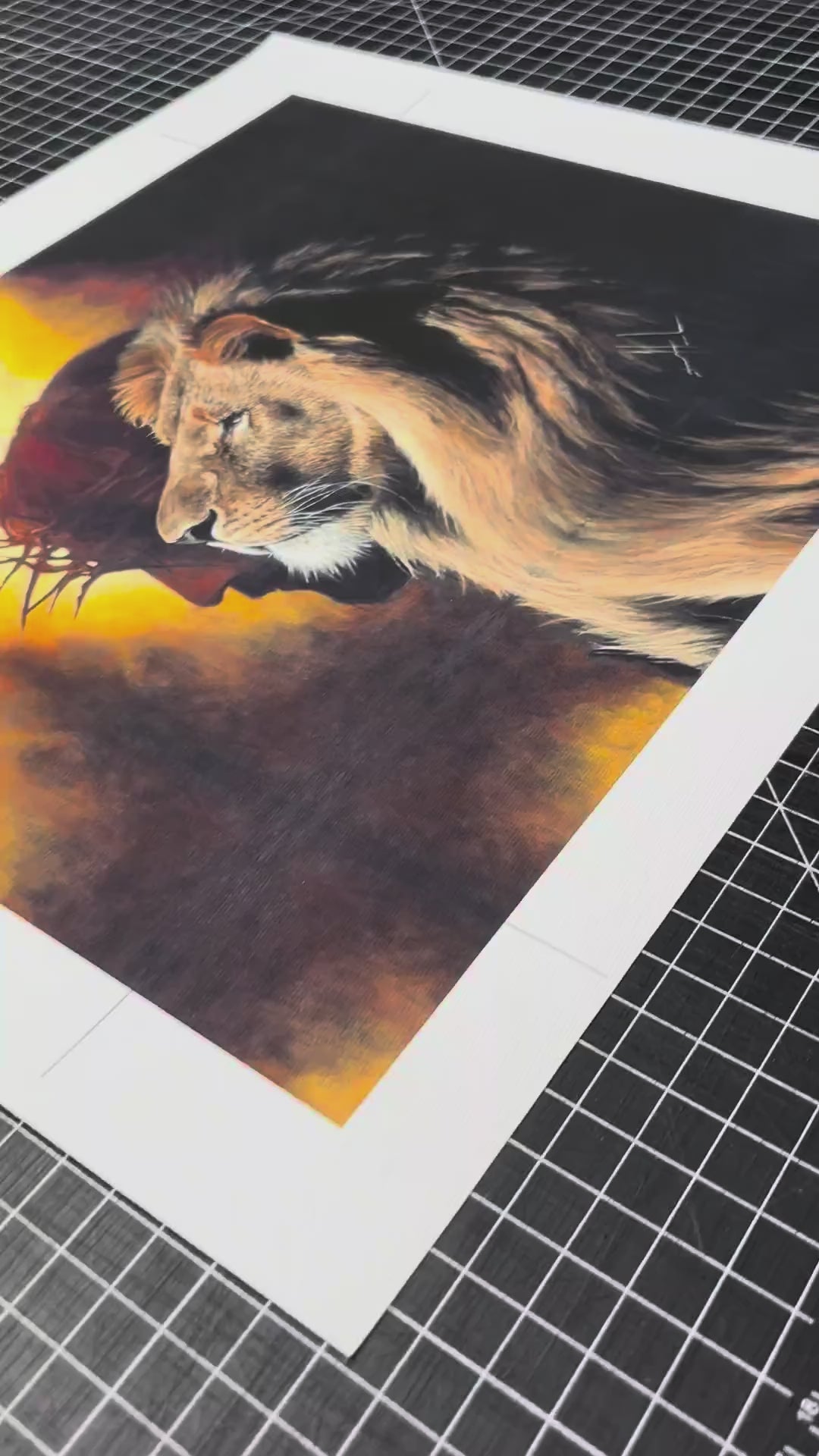 D#. 29 - The Lion of Judah - 8"x10" Canvas Print Vanessa Horabuena