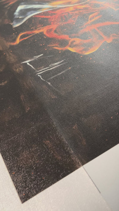 D#. 1 - A Burning Flame Within - 24"x30" Canvas Print Vanessa Horabuena