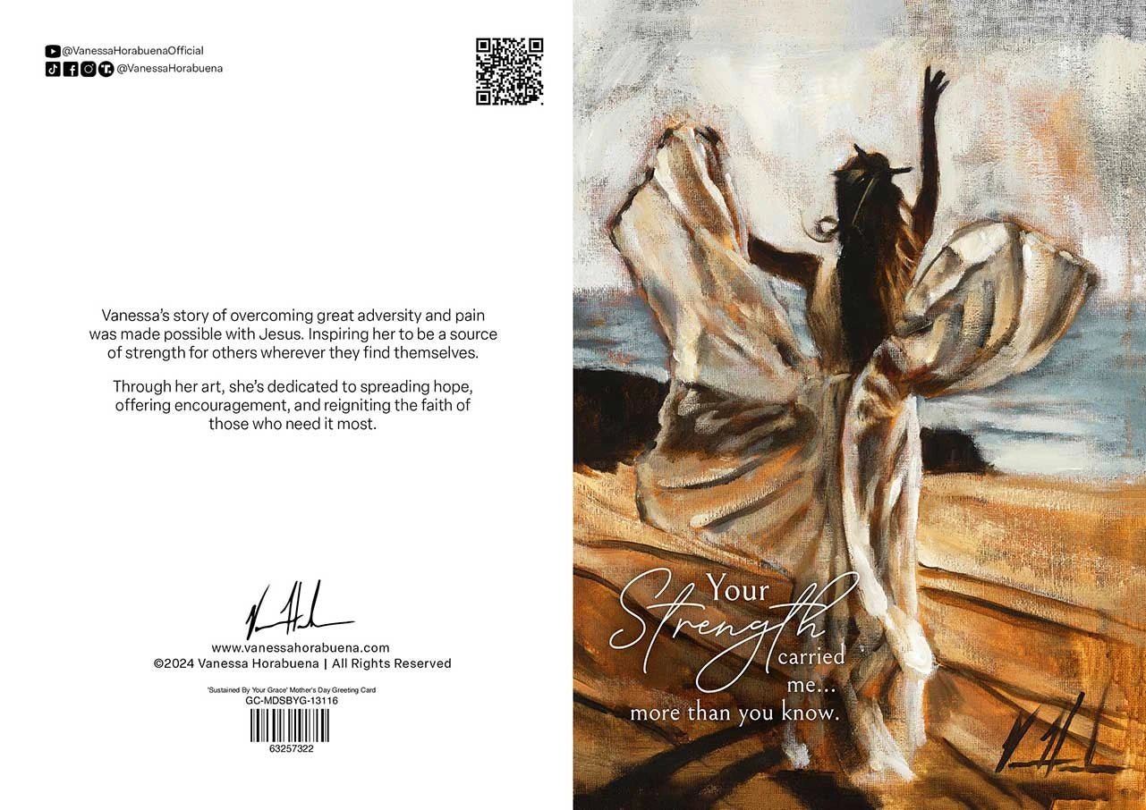 'Sustained By Your Grace' Mother's Day Greeting Card 2026 Vanessa Horabuena