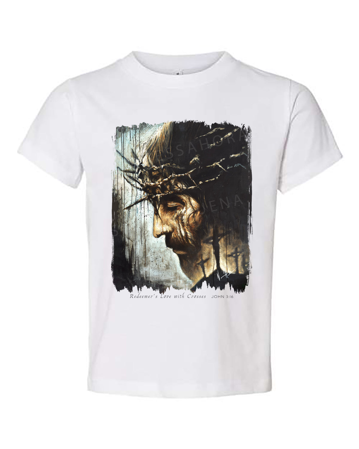 Redeemer's Love with Crosses - Toddler T-Shirt (Short Sleeve)