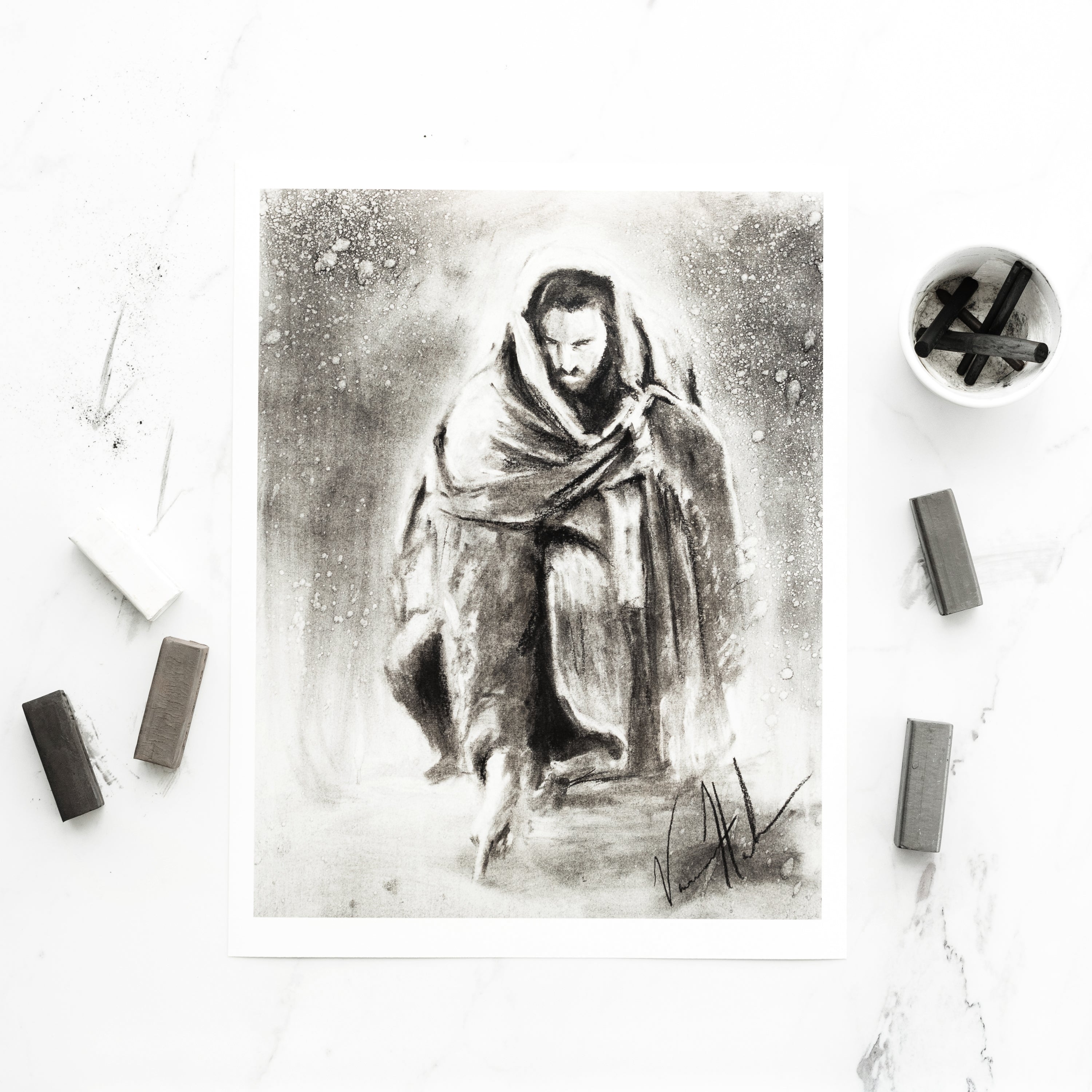 Writing in the Sand (Sketch) Vanessa Horabuena