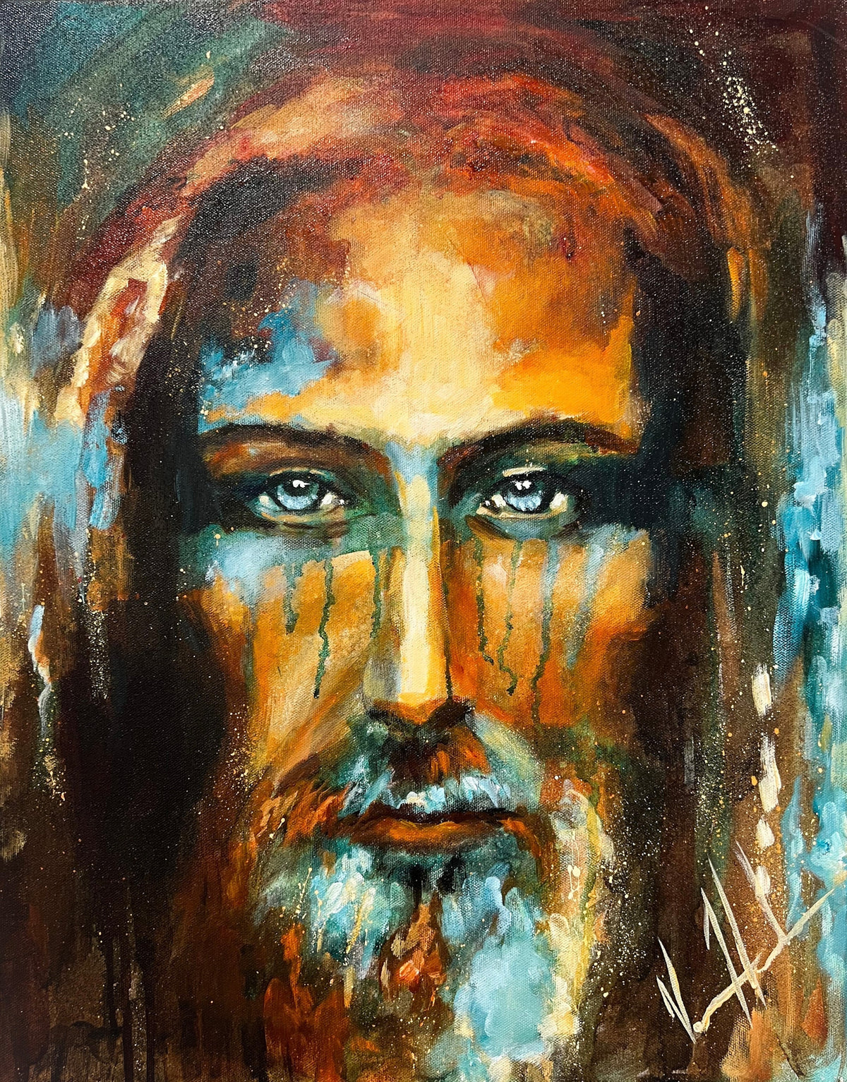 DESIGN DISCONTINUED - The Shroud of Turin - Eyes of Grace