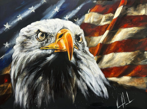 The Fight for Freedom - 36”x48” Original Acrylic Painting