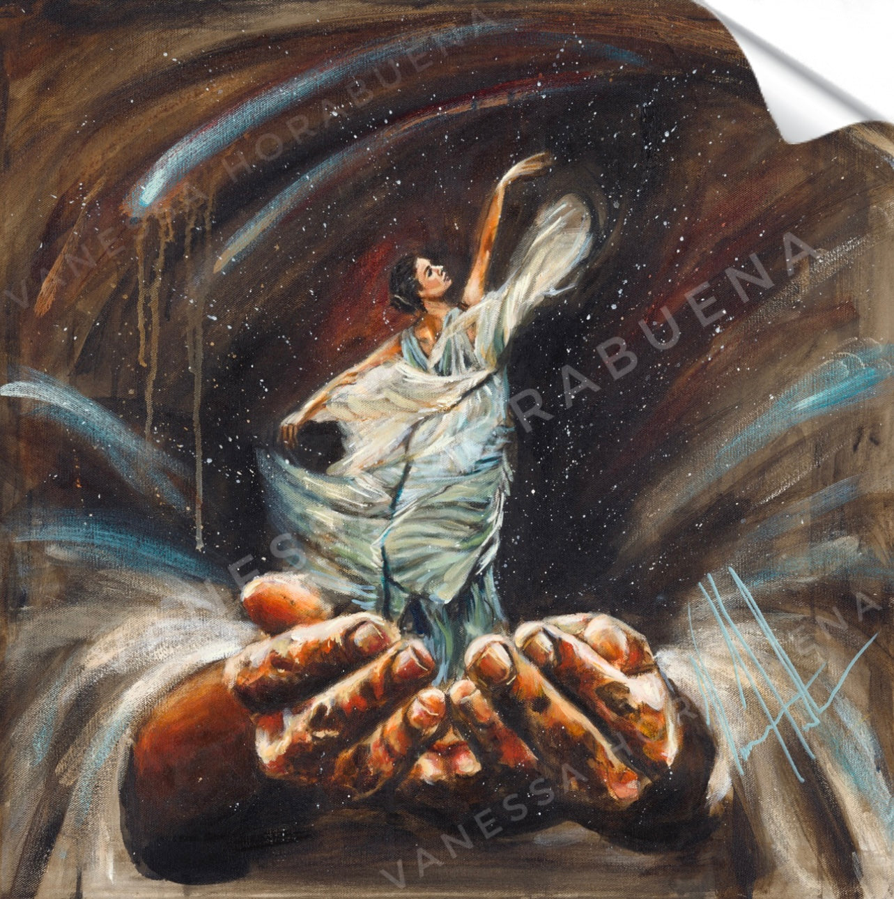 Endless Dance in the Father's Hands - Sticker Vanessa Horabuena